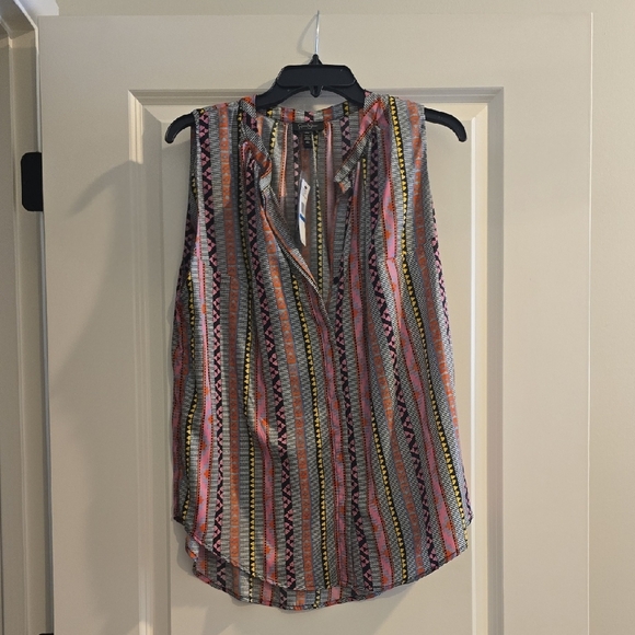 Jessica Simpson Multicolor Striped Blouse - Picture 1 of 2